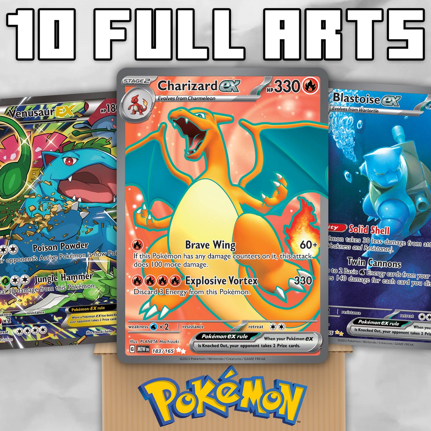 Pokémon Card GOD Pack! - 10 Ultra Rare OR Full Art Cards (Assorted Lot) - Premier Trading Cards