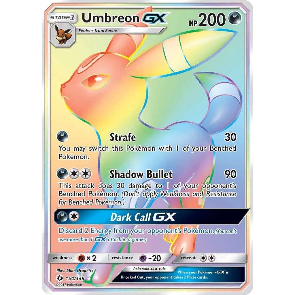 Umbreon GX (Secret) (154/149) (SM01) - Premier Trading Cards