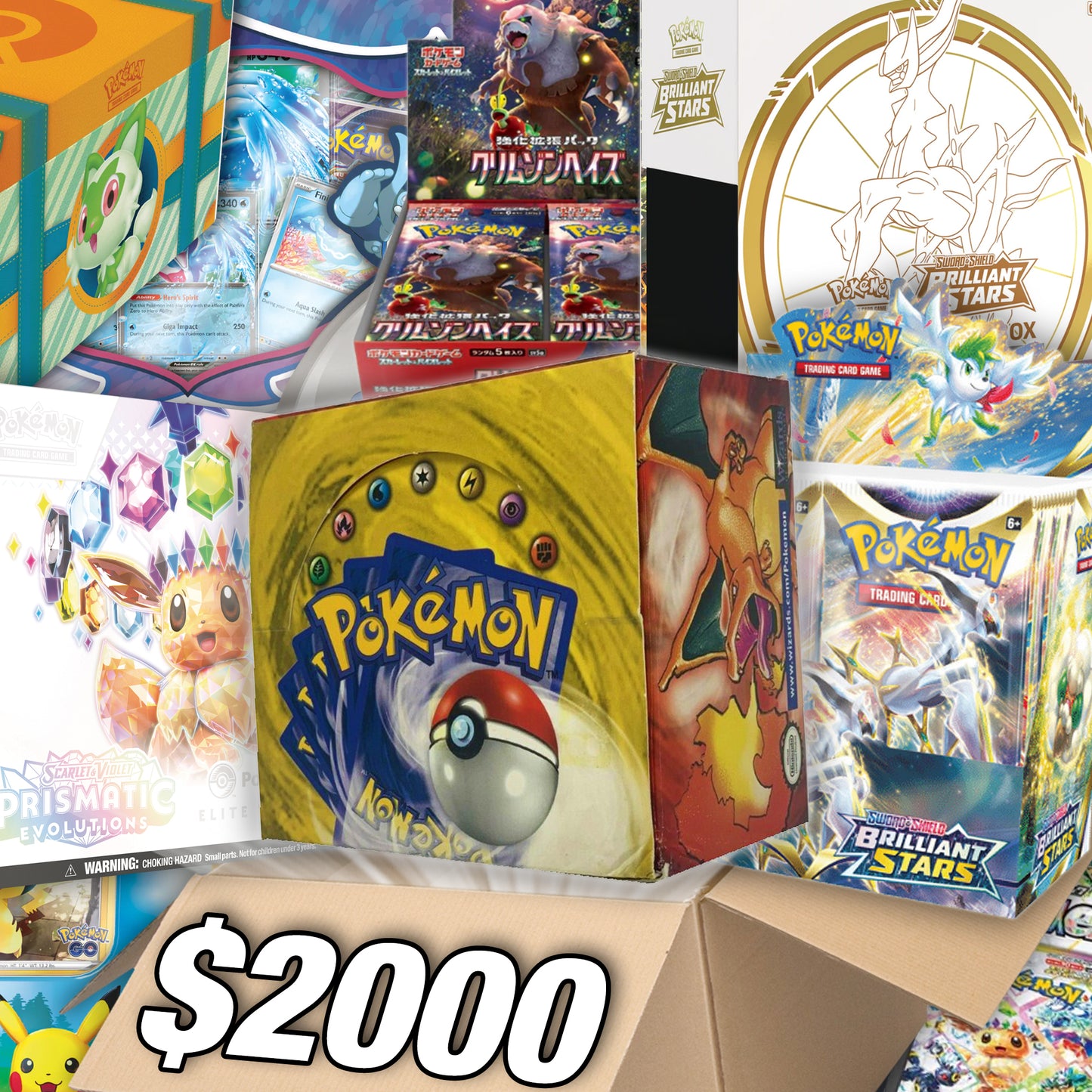 The Pokemon Card $1000 Box! - Assorted Pokémon Trading Cards - Premier Trading Cards