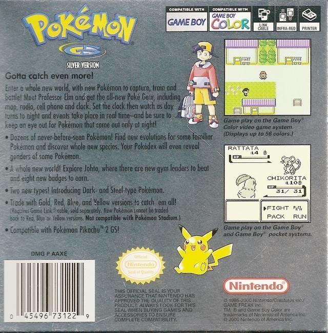 Pokemon Silver Version ( Authentique avec nouvelle batterie )