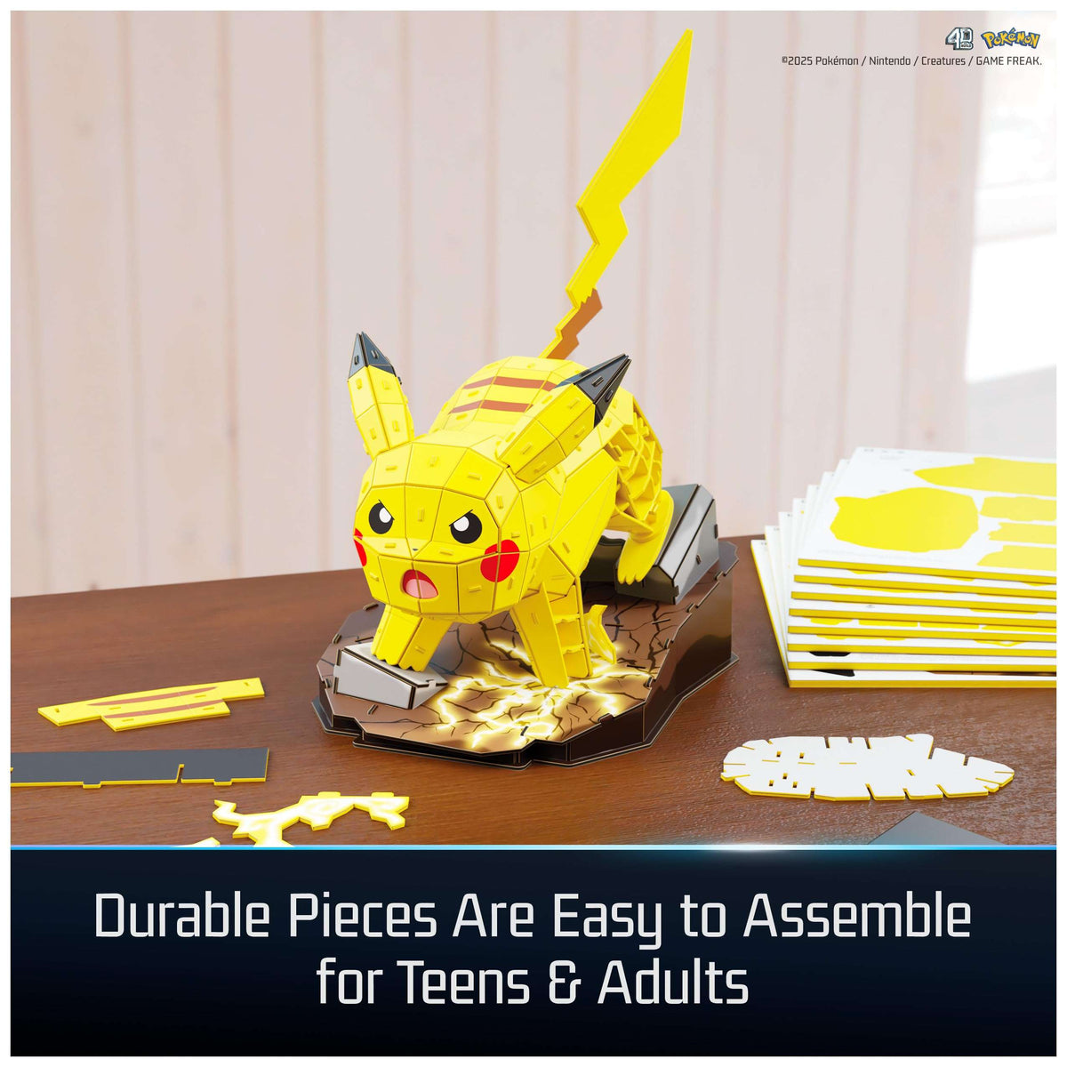 4D Build Pokémon Pikachu 3D Puzzle Model Kit, Desk Décor, Shelf Display 🍁 All In One Marketplace Canada - PTC Collectibles