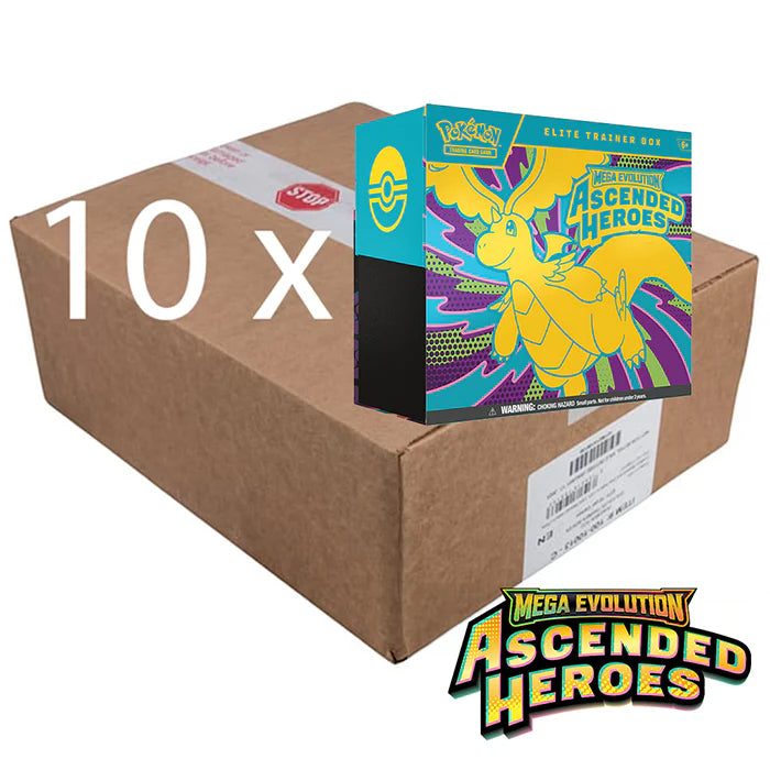 Mega Evolutions Ascended Heroes Elite Trainer Box - 10 ETB PTC Collectibles Mega Evolutions Ascended Heroes Elite Trainer Box - 10 ETB PTC Collectibles