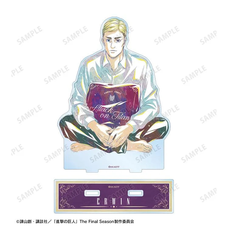 Attack on Titan Anime Merch - New Illustration Erwin Relax ver. Big Acrylic Stand