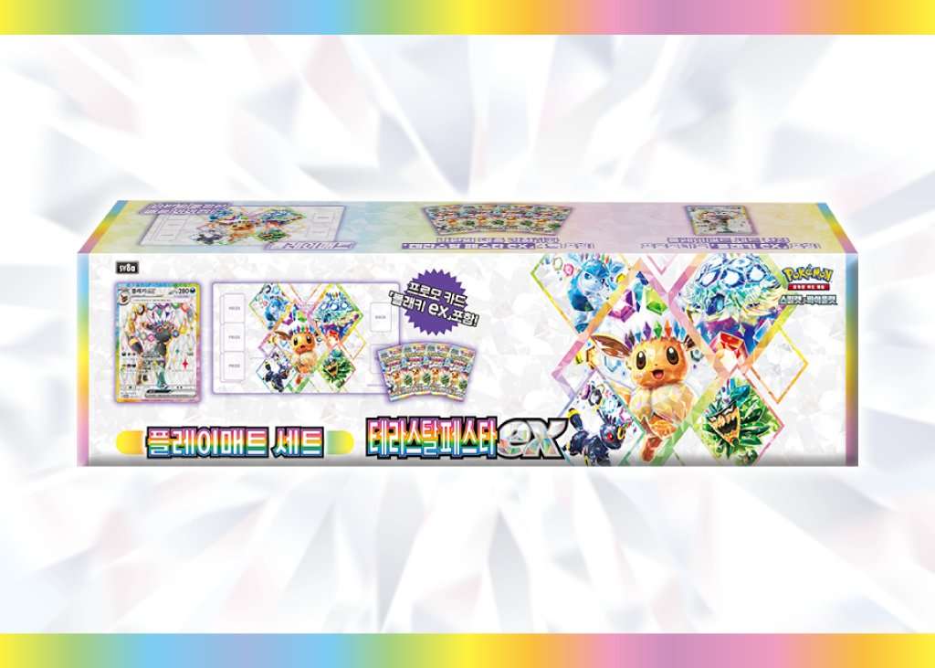 Tapis de jeu Pokémon Écarlate et Violet : Festival Téracristal - Promo Mentali (Évolutions Prismatiques coréennes)
