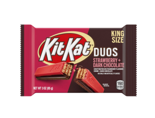 Hershey Kit Kat Duos Strawberry & Dark Chocolate King Size (3oz Bar) - Premier Trading Cards