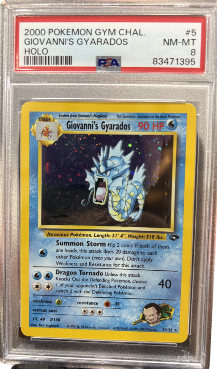 Giovanni's Gyarados - PSA 8 - 5/132