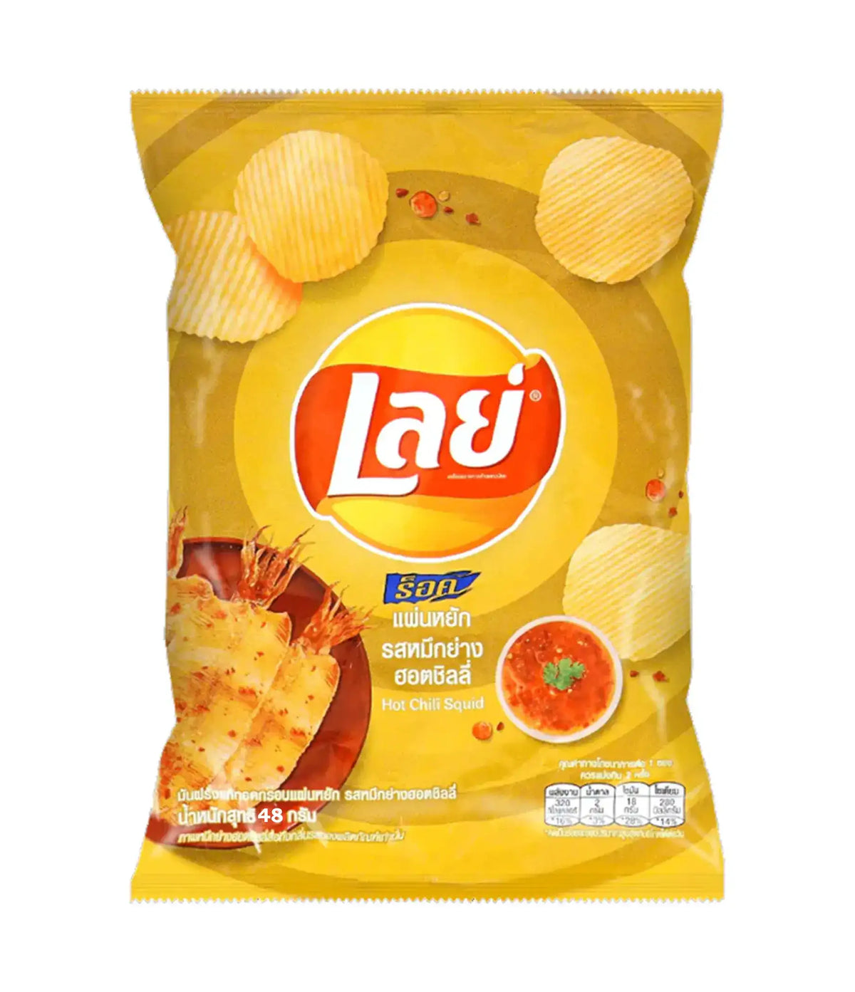 Lay's - Potato Chips (Hot Chili Squid Flavor) 48g - Premier Trading Cards