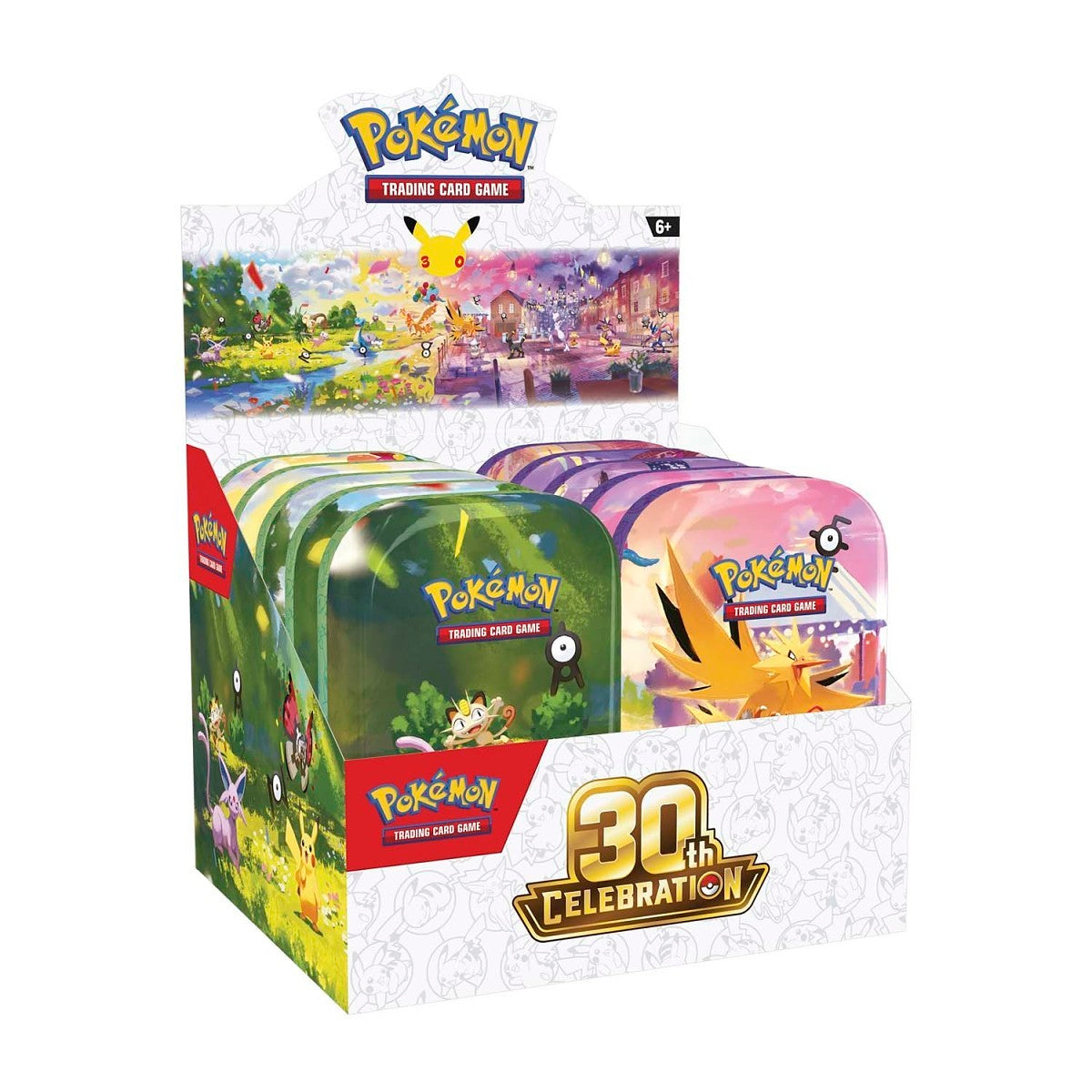 Pokemon TCG: 30th Celebration Mini Tin Display Box - 10 Tins (PRE-ORDER)