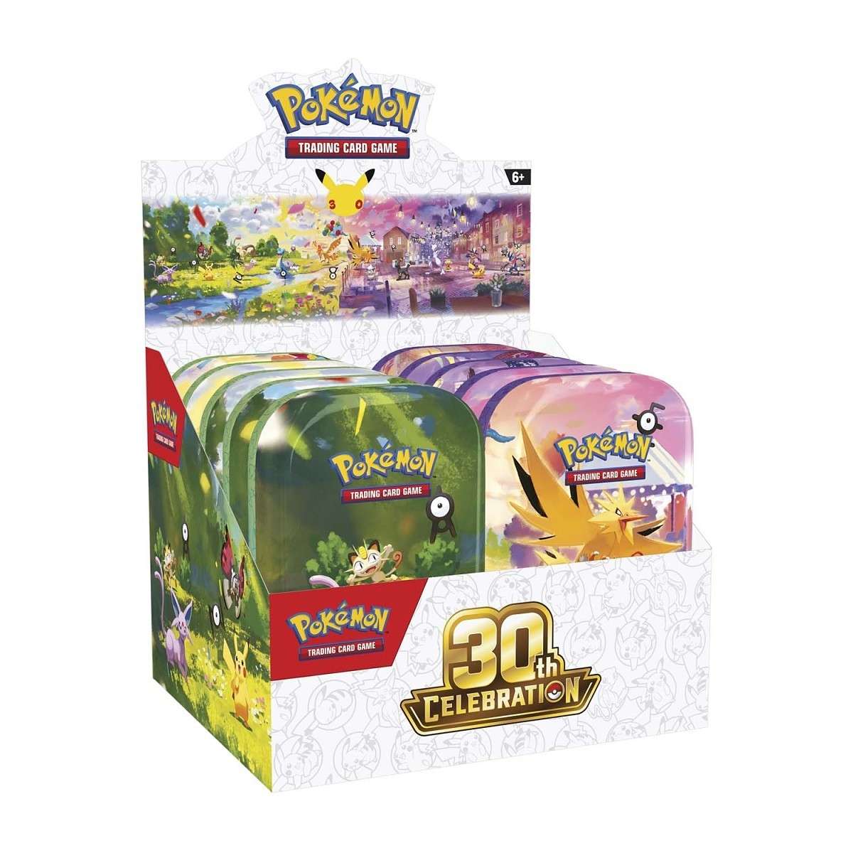 Pokemon TCG: 30th Celebration Mini Tin Display Box - 10 Tins (WAVE 2 PRE-ORDER)