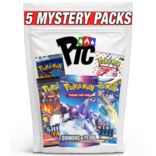 Premier Packs - 5 Pokémon Mystery Booster Packs (1995-2024) - Premier Trading Cards