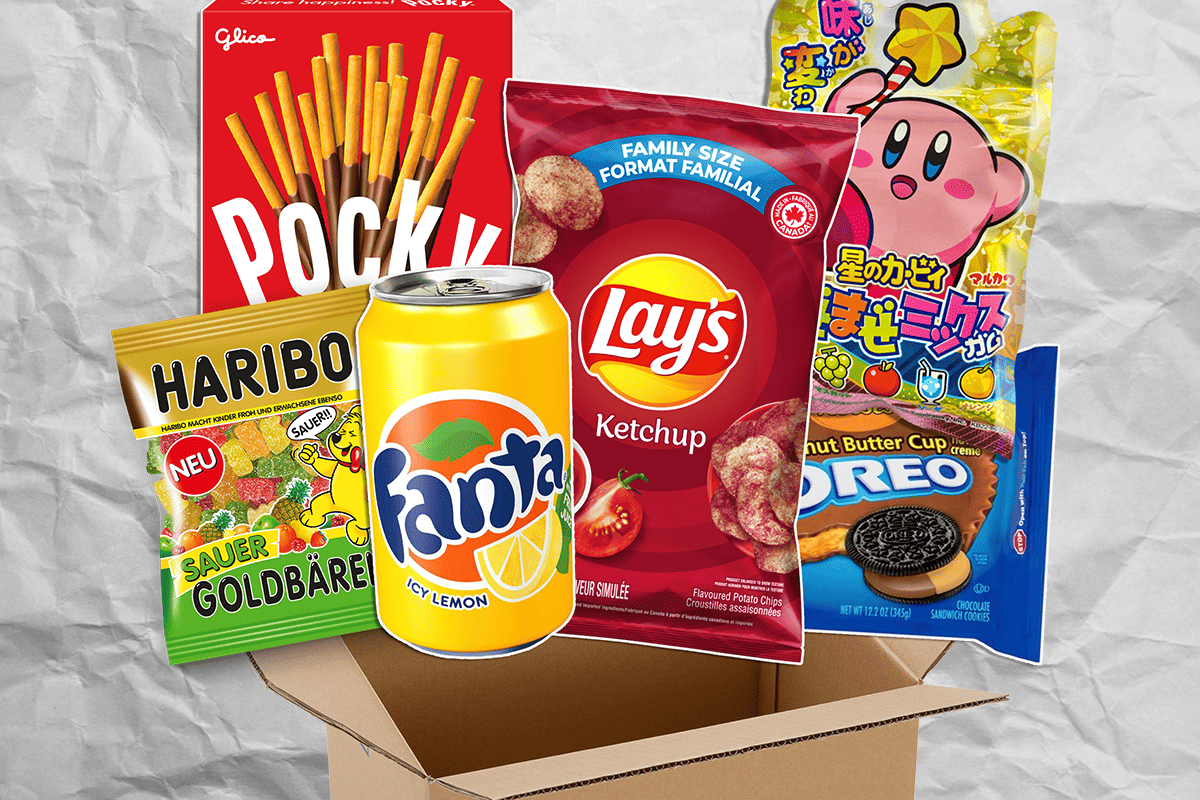 International Snack Box - Candy/Chocolate Monthly Box - Premier Trading Cards