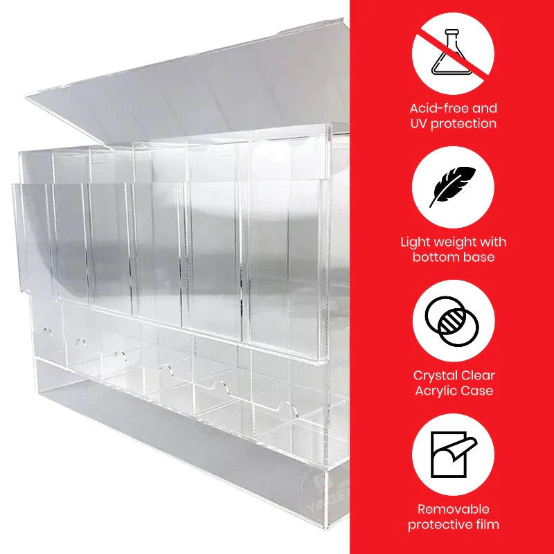 6-Slot Acrylic Booster Pack Dispenser