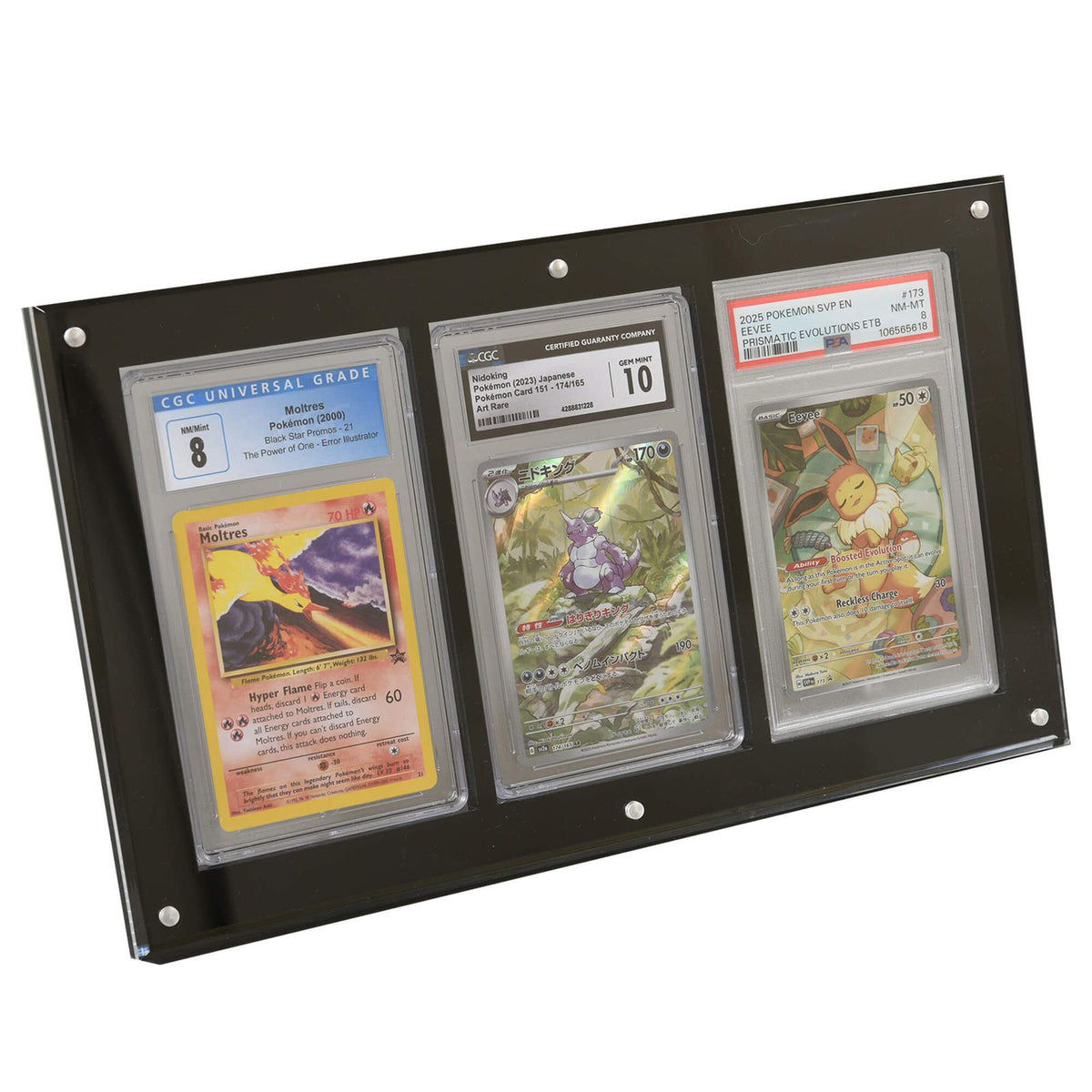 EVORETRO Acrylic Frame for PSA - 3 Slots - Premier Trading Cards