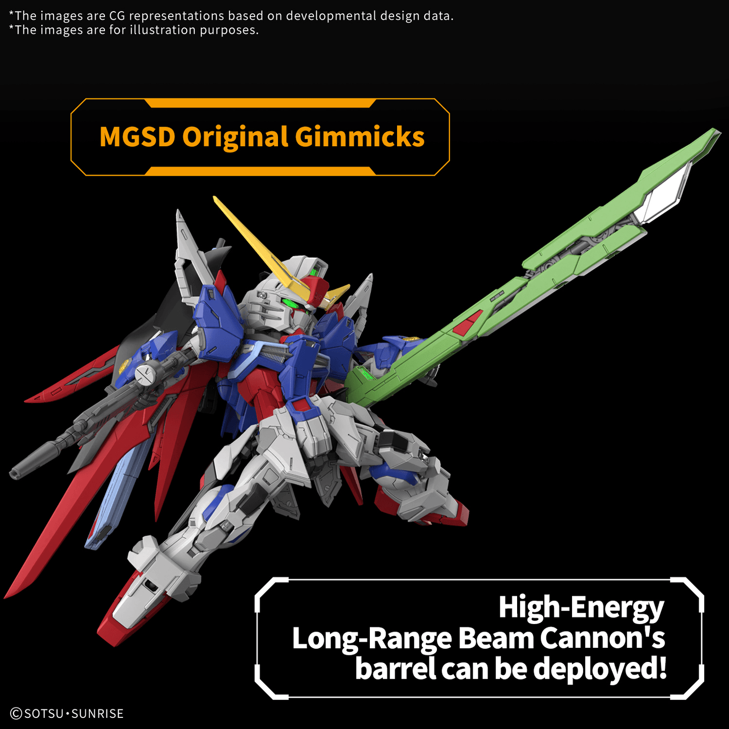 MGSD Destiny Gundam Plastic Model Kit