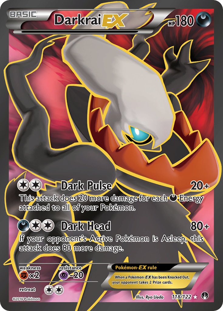 Darkrai EX (Full Art) - XY - BREAKpoint - Pokemon PTC Collectibles Darkrai EX (Full Art) - XY - BREAKpoint - Pokemon PTC Collectibles