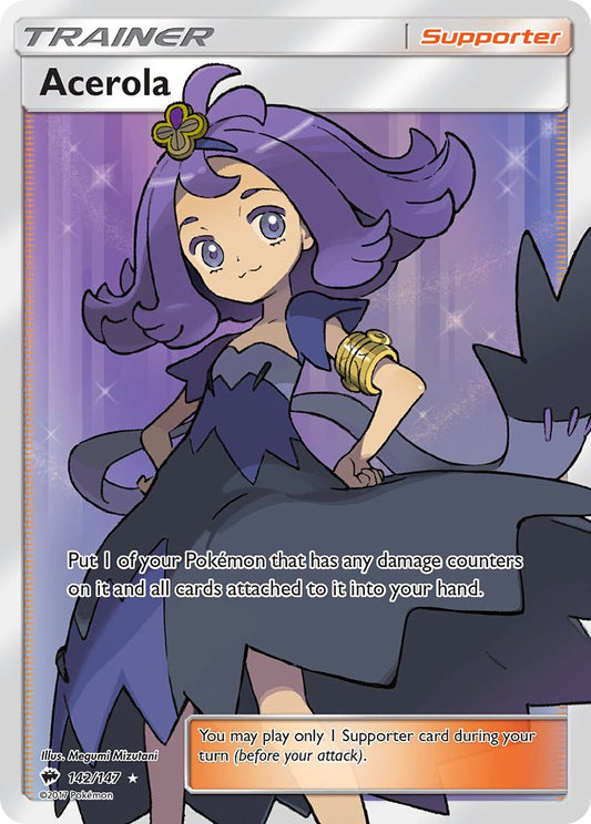 Acerola - Pokemon Sun and Moon Burning Shadows Ultra Rare Full Art