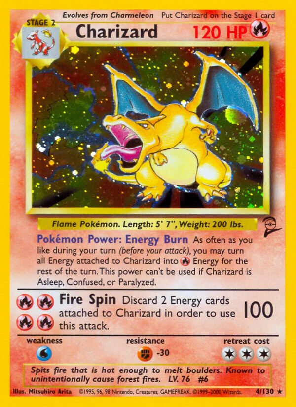 rare 4 elixer cards Charizard - 4/130