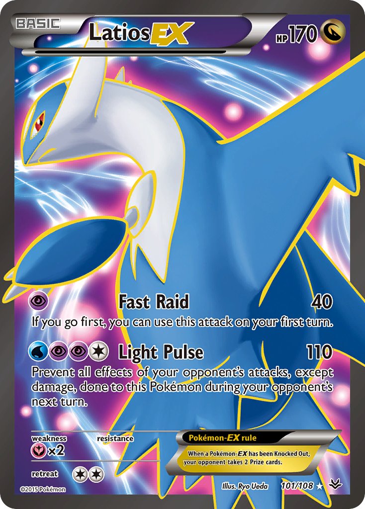 Latios EX (101 Full Art) - XY - Roaring Skies - Pokemon PTC Collectibles Latios EX (101 Full Art) - XY - Roaring Skies - Pokemon PTC Collectibles