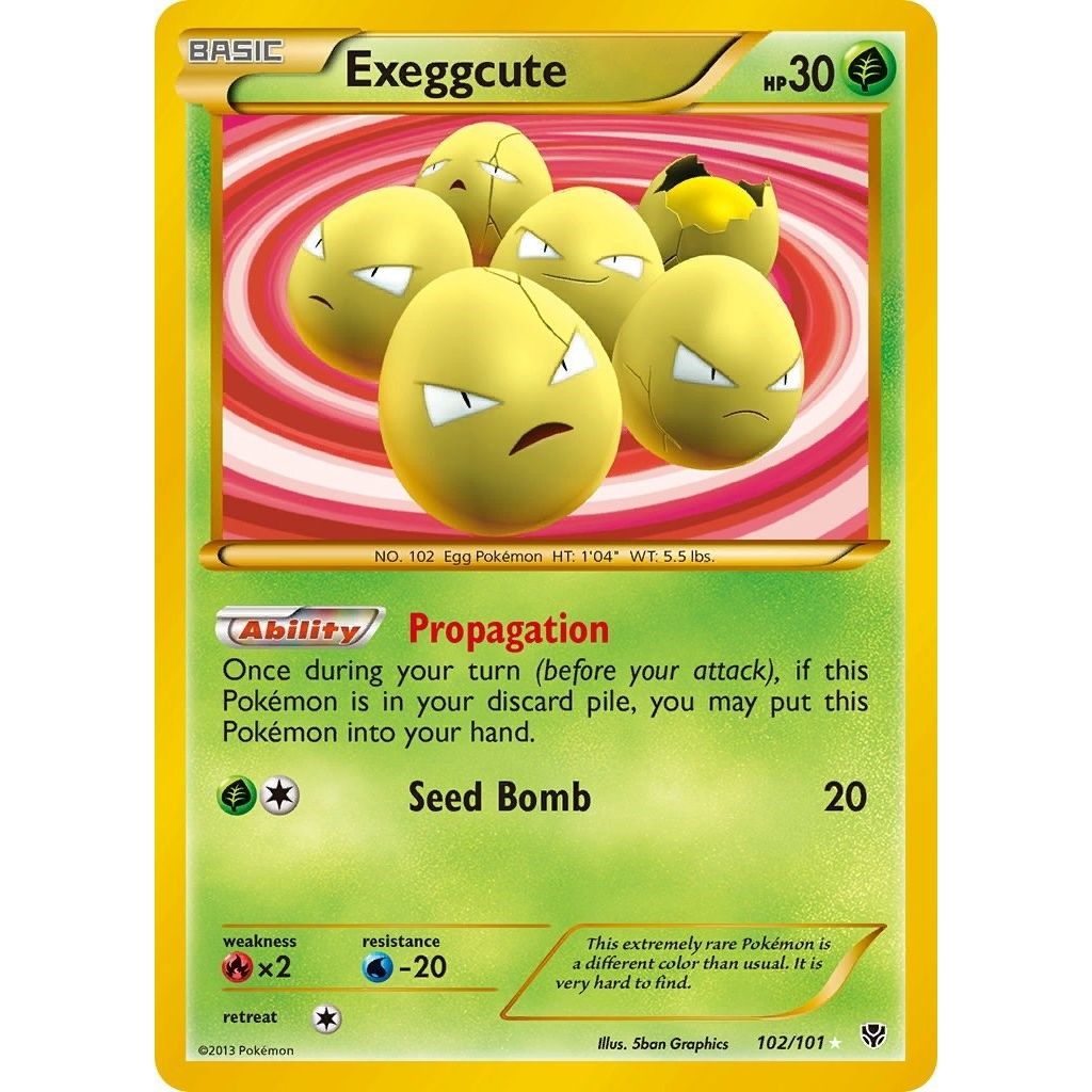 Exeggcute (102 Secret Rare) (102/101) (PLB) - PTC Collectibles
