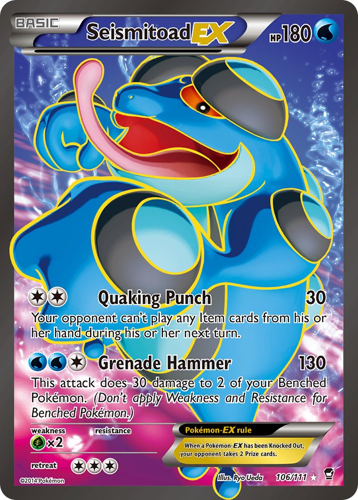 pokemon ex full art cards for sale Pokémon - Seismitoad EX Full Art 106/111