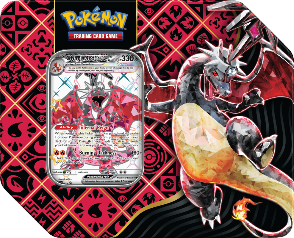 charizard pokemon card paldean fates Pokemon Paldean Fates Tin