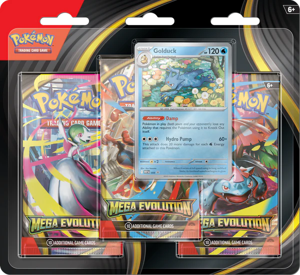 Pokémon TCG: ME01 Mega Evolutions 3-Pack Blister