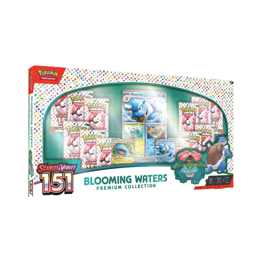 Pokemon TCG: Scarlet & Violet - 151 Blooming Waters Premium Collection PTC Collectibles Pokemon TCG: Scarlet & Violet - 151 Blooming Waters Premium Collection PTC Collectibles