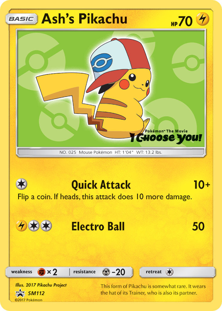 Pokémon - Ash's Pikachu Promo (SM112)