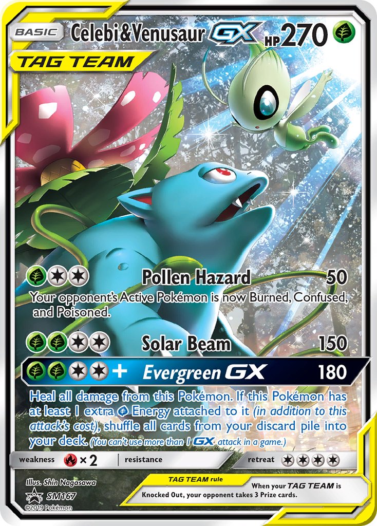Celebi & Venusaur GX - SM167 - SM Promos - Pokémon