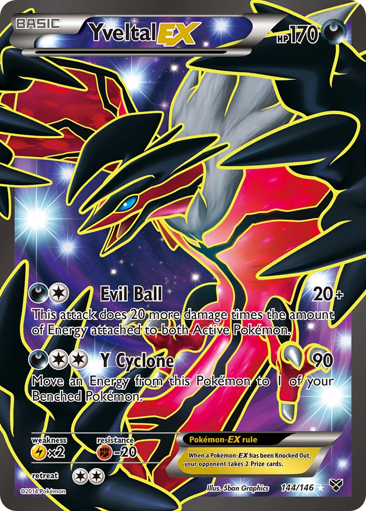 Yveltal EX - 144/146 - Full Art Ultra Rare