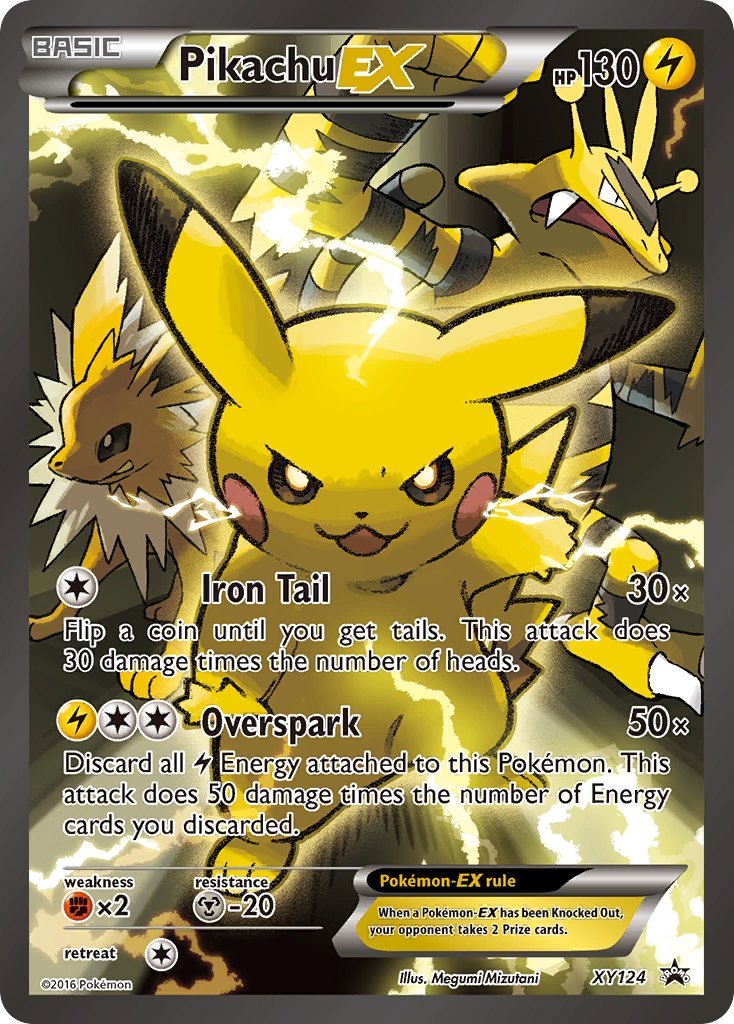 Pikachu EX - XY124 Pokémon XY Promo Ultra Rare Card