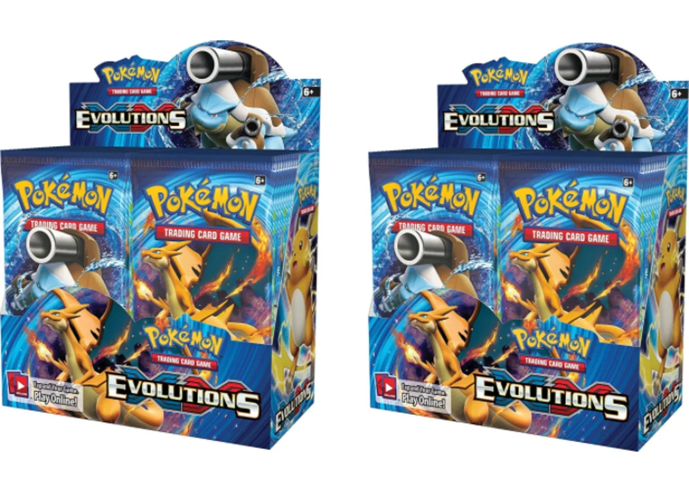 2016 Pokémon XY Evolutions booster box 2-pack featuring Charizard from PTC Collectibles