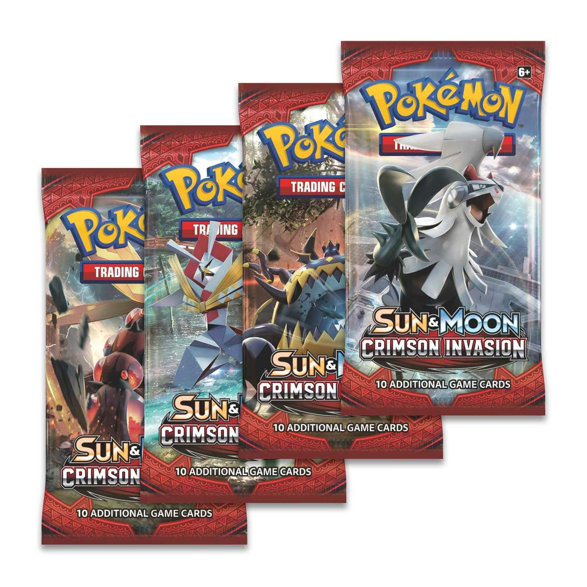 Pokémon Sun & Moon Crimson Invasion booster packs collectible trading cards