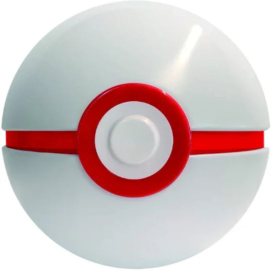White and red Poké Ball collectible toy from Pokémon at PTC Collectibles