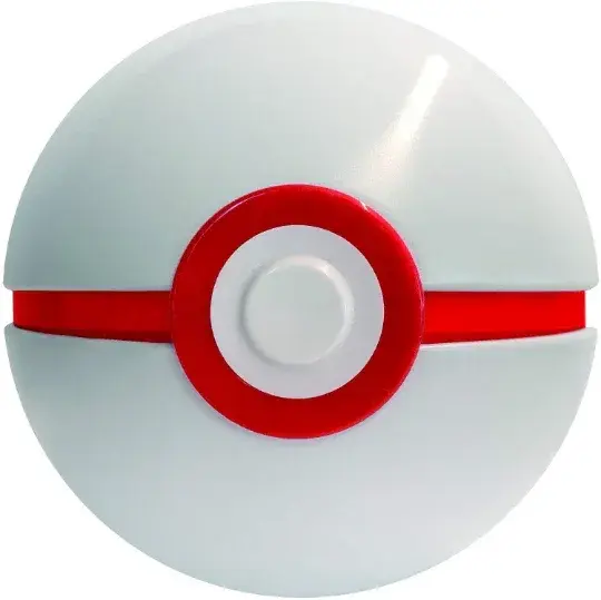 White and red Poké Ball collectible toy from Pokémon at PTC Collectibles