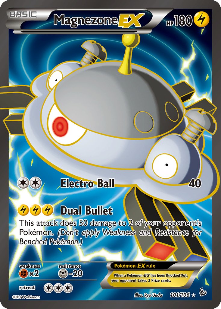 Magnezone EX - 101/106 - Full Art Ultra Rare PTC Collectibles Magnezone EX - 101/106 - Full Art Ultra Rare PTC Collectibles