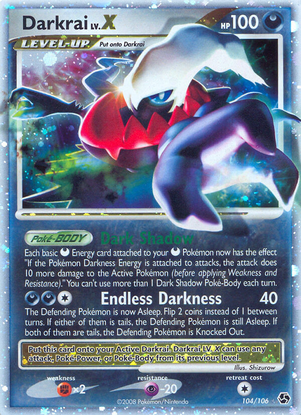 Darkrai Lv. X - 104/106 - Ultra-Rare PTC Collectibles Darkrai Lv. X - 104/106 - Ultra-Rare PTC Collectibles