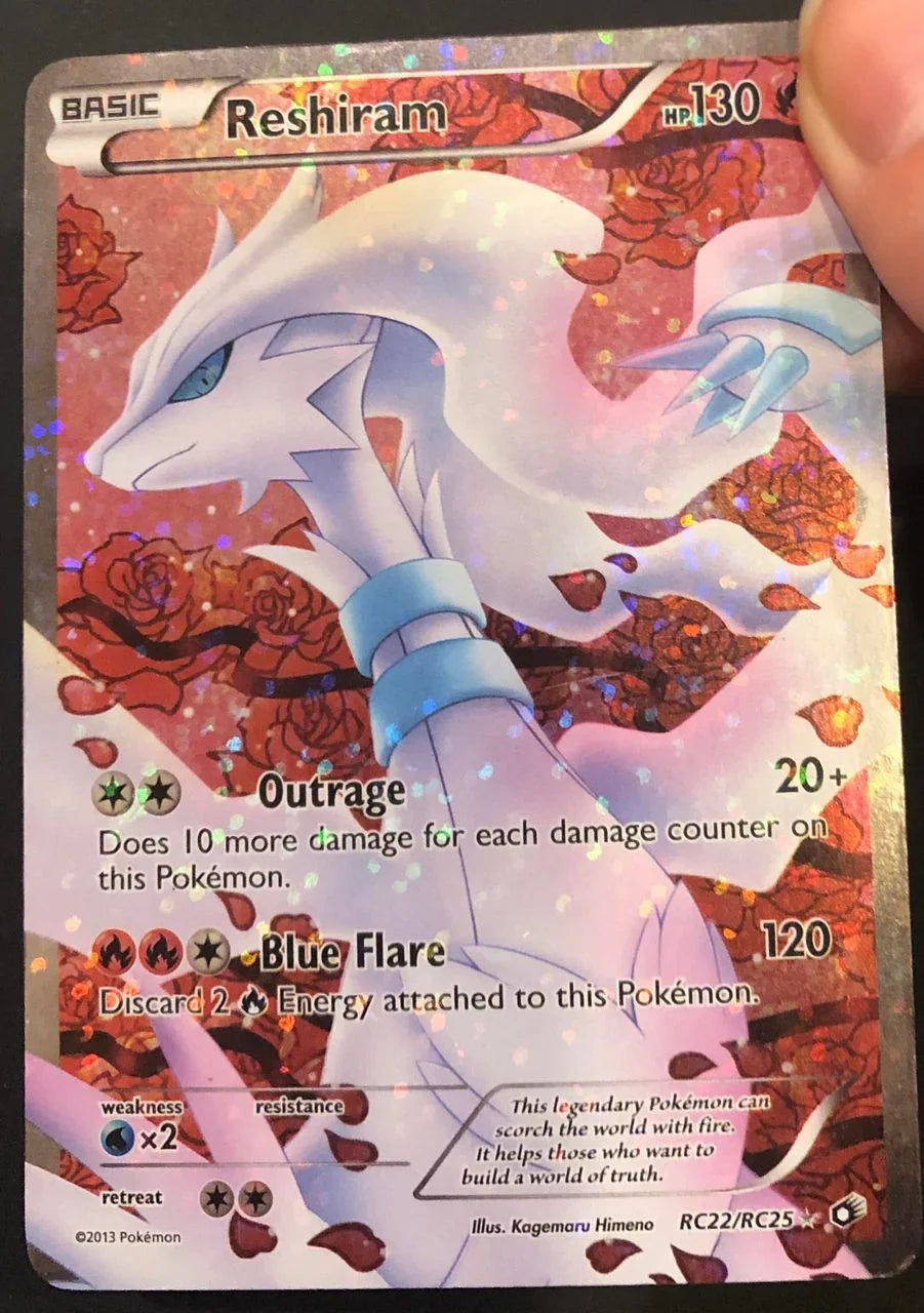 Reshiram - RC22/RC25 - Full Art Ultra Rare PTC Collectibles Reshiram - RC22/RC25 - Full Art Ultra Rare PTC Collectibles