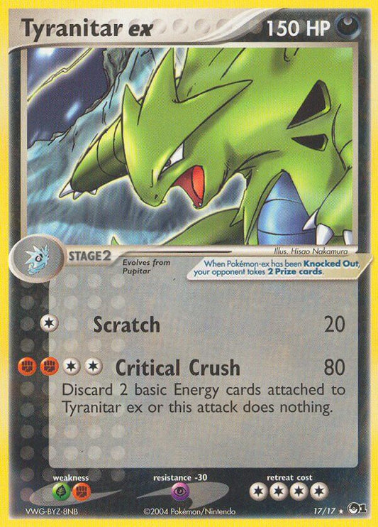 Tyranitar EX - 17/17 - Ultra Rare (Foil) - Premier Trading Cards