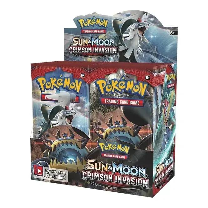 Pokémon Sun & Moon Crimson Invasion booster box sealed, collectible trading card game at PTC Collectibles