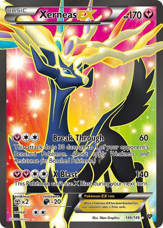 Xerneas EX - 146/146 - Full Art Ultra Rare - Premier Trading Cards