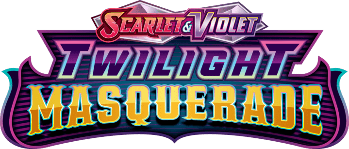 Pokemon Scarlet & Violet Twilight Masquerade logo, collectible card set branding