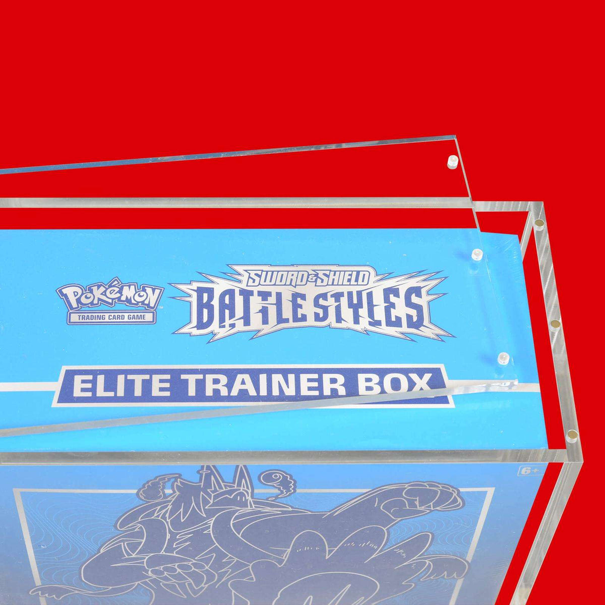1x EVORETRO Acrylic Case for Pokemon ETB with Magnetic Lid - PTC Collectibles