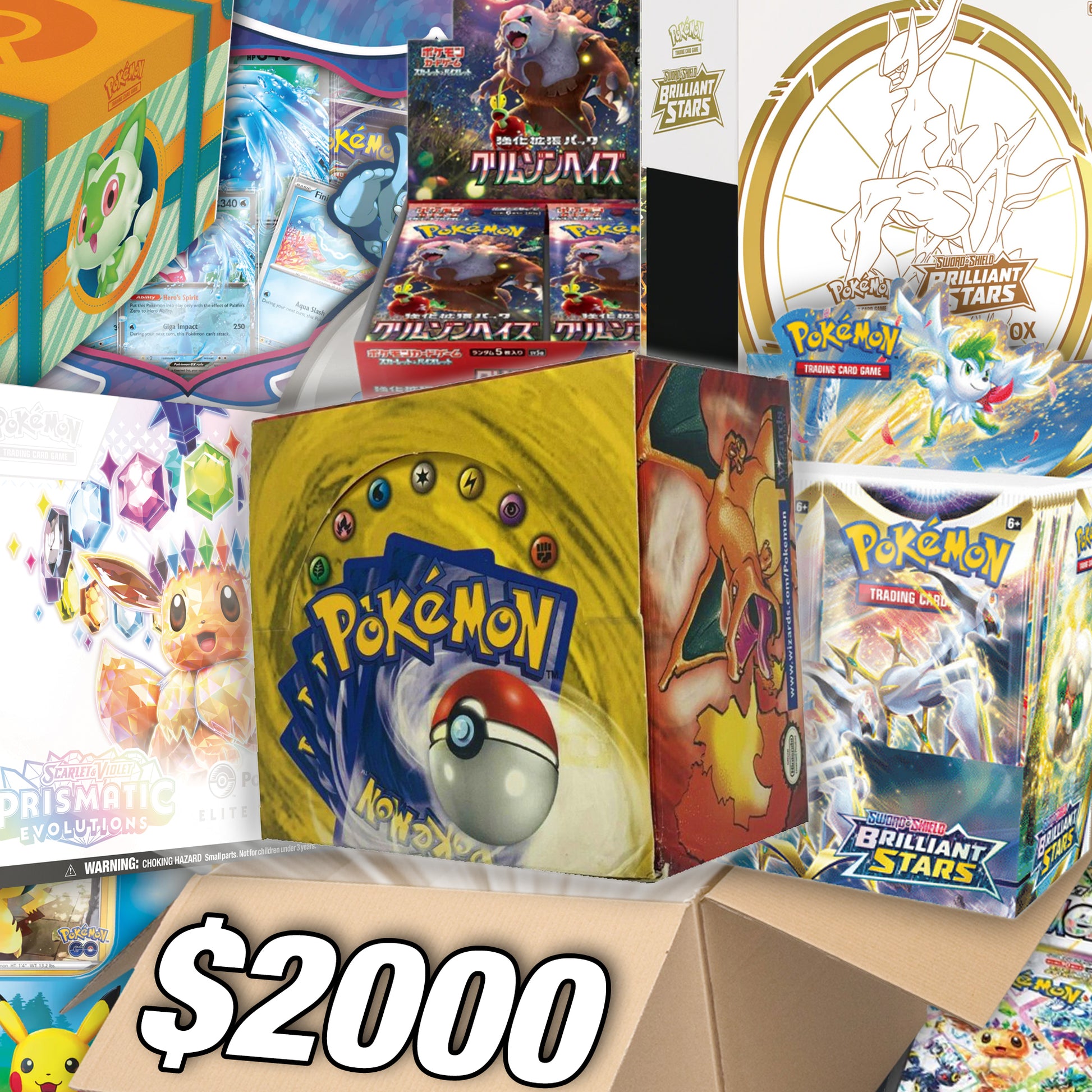 The Pokemon Card $1000 Mystery Box! - Assorted Pokmon Trading Cards PTC Collectibles The Pokemon Card $1000 Mystery Box! - Assorted Pokmon Trading Cards PTC Collectibles