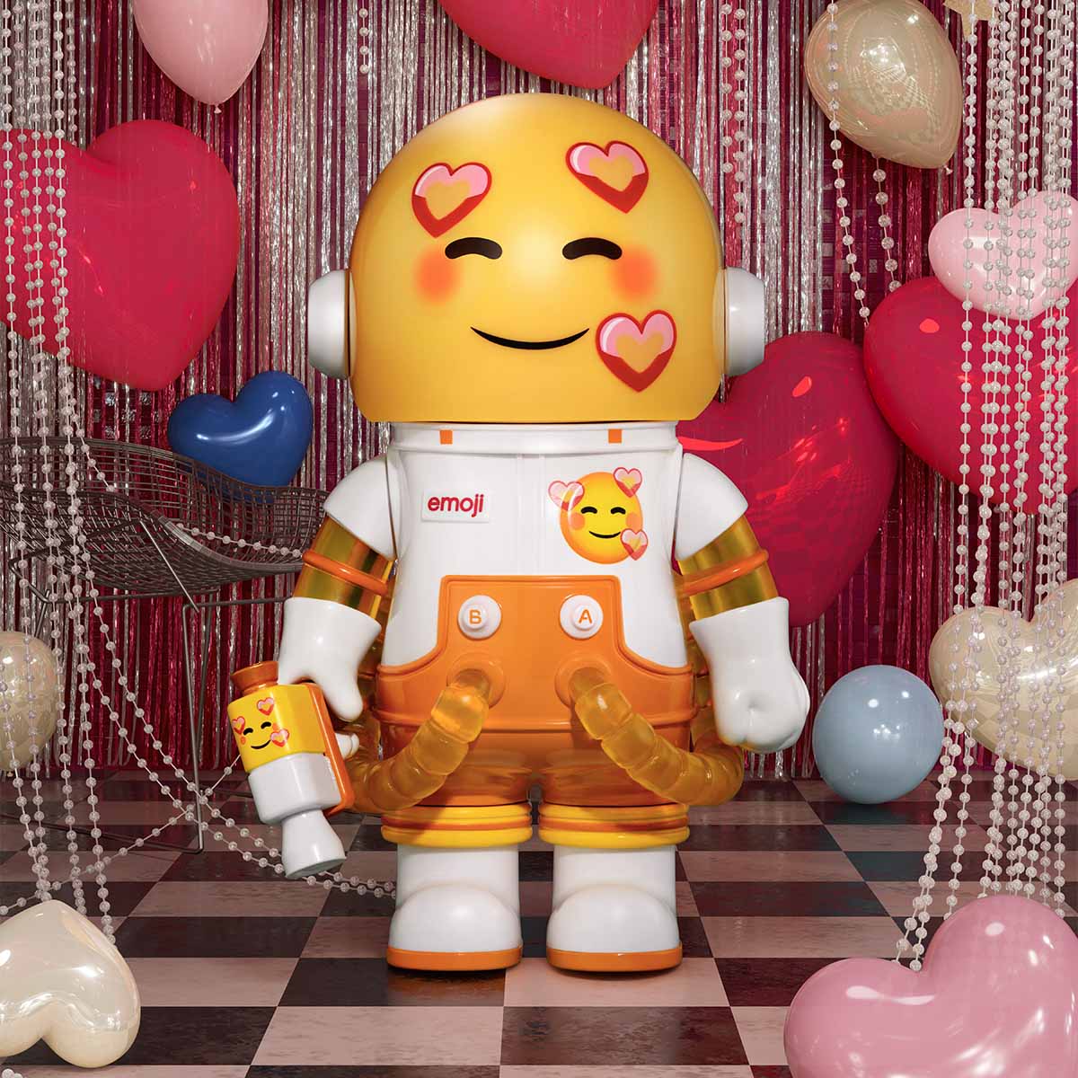 MEGA SPACE MOLLY 100% × emoji™ Series