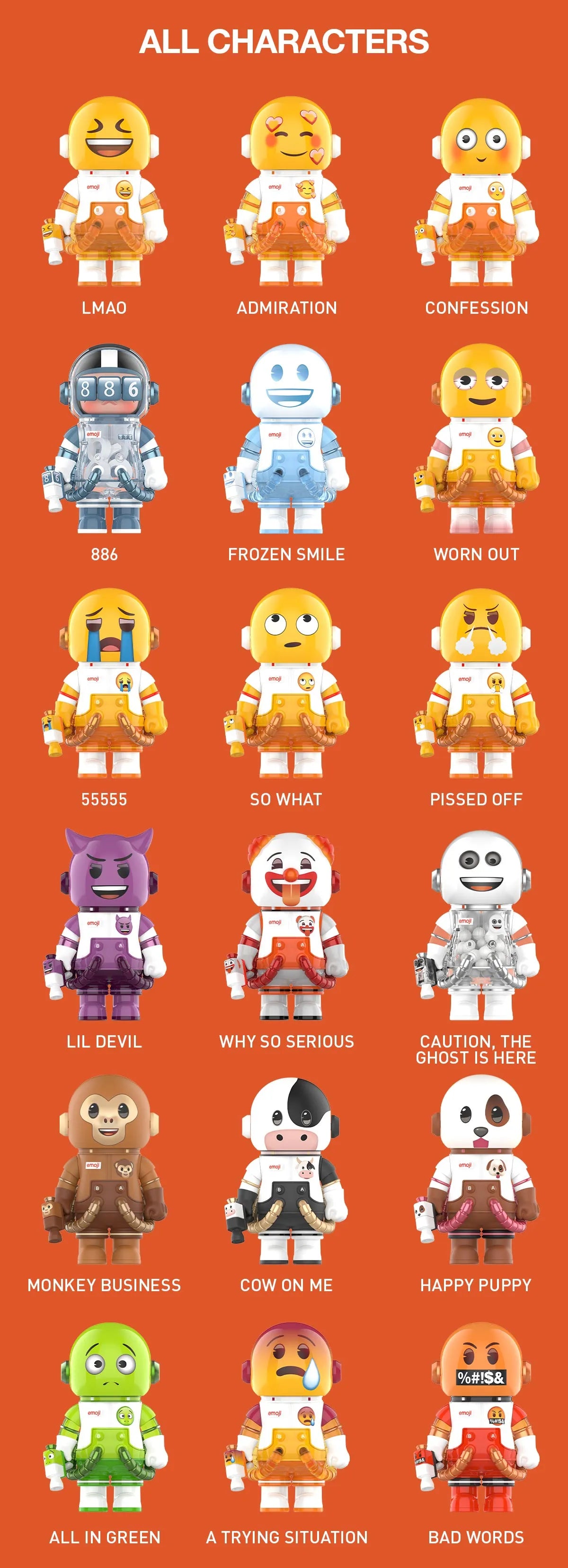 MEGA SPACE MOLLY 100% × emoji™ Series