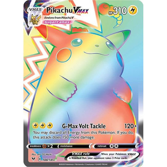 Pikachu VMAX (Secret) (188/185) (SWSH04) - Premier Trading Cards