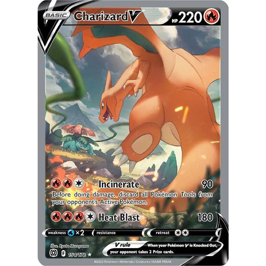 Charizard V (Alternate Full Art) (154/172) (SWSH09) - Premier Trading Cards