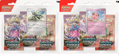 Pokemon SV5 Temporal Forces 3-Pack Blister (PRE-ORDER) - Premier Trading Cards