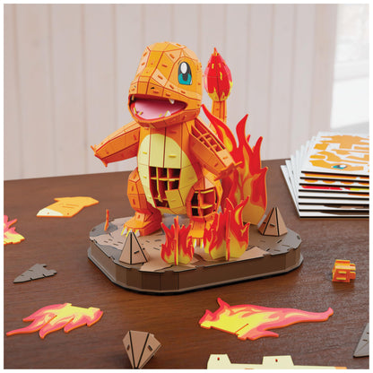 4D Build Pokémon Charmander 3D Puzzle Model Kit, Desk Décor, Shelf Display 🍁 All In One Marketplace Canada - PTC Collectibles